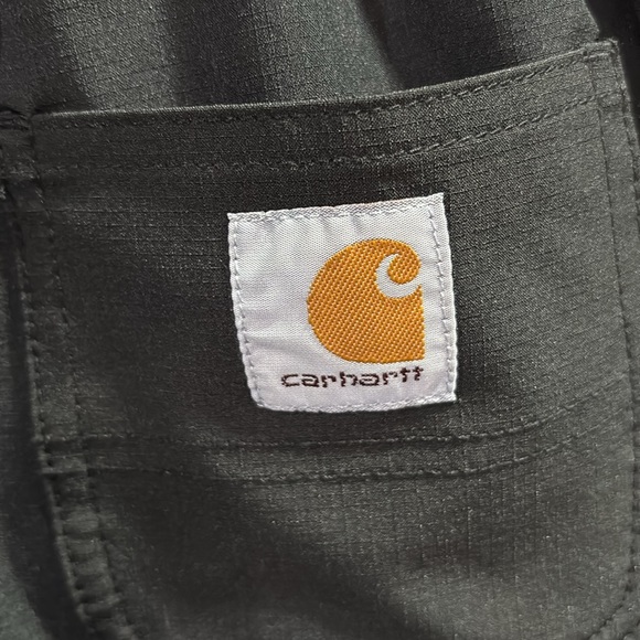 Carhartt Lightweight Ripstop work shorts,4 pocket,elastic waist,wicks sweat,logo - Picture 5 of 8